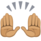 Raising Hands - Medium emoji on Facebook